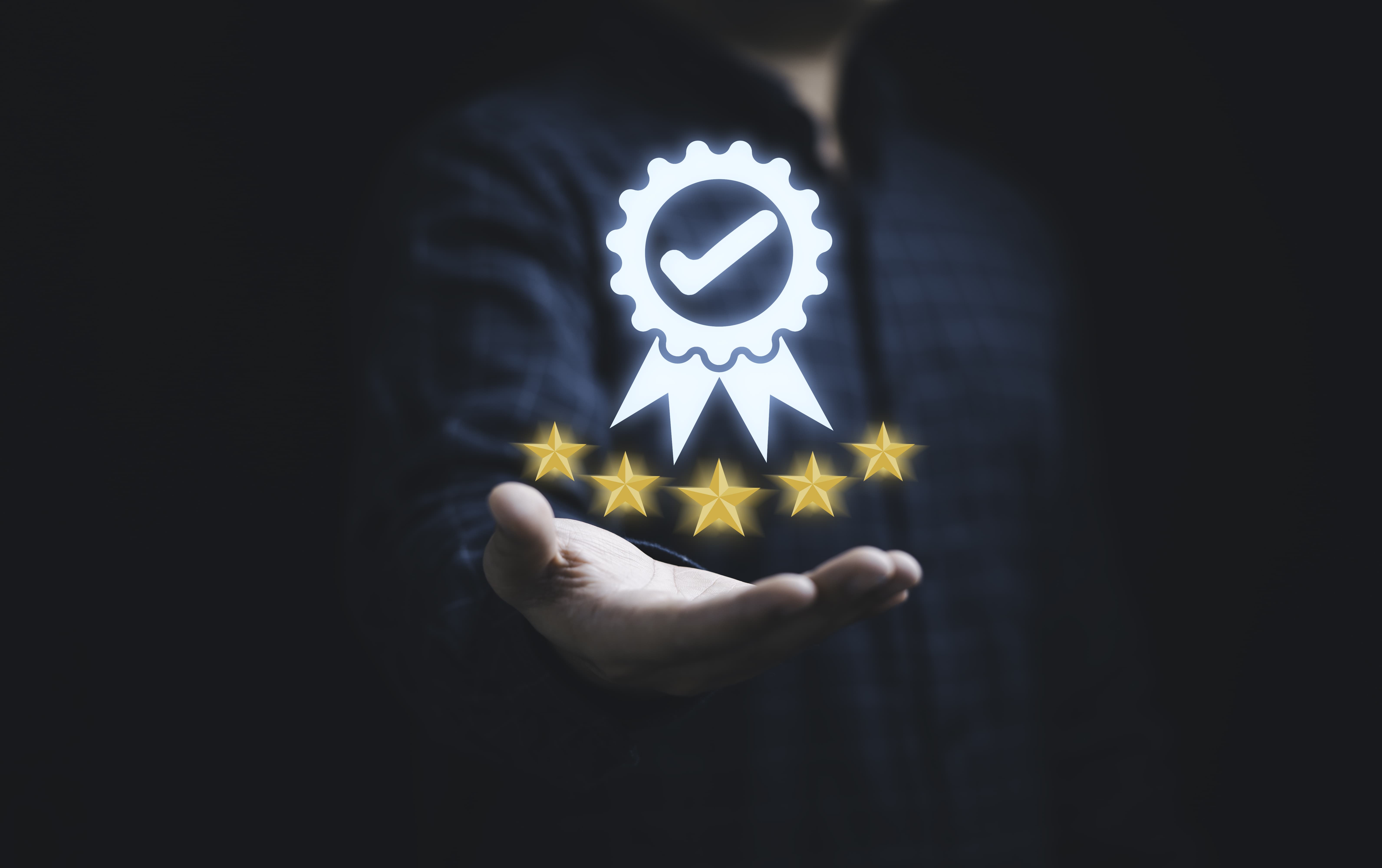 5-stars held by customer - it's important for brands to maintain quality