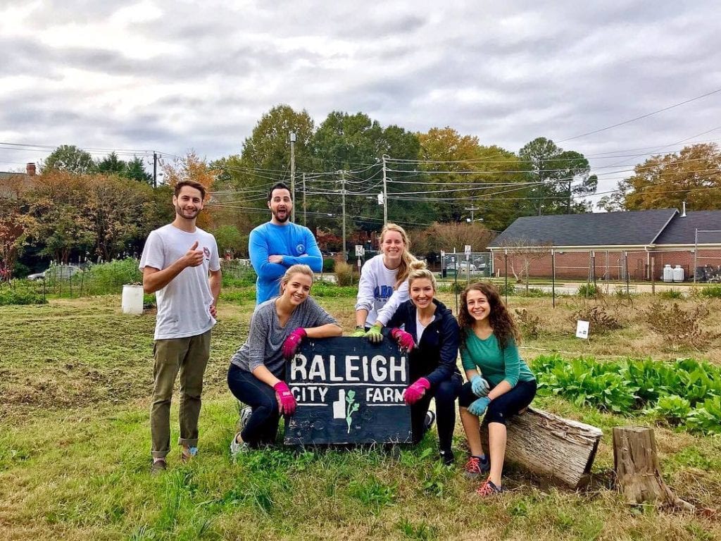 Raleigh city farm volunteer day